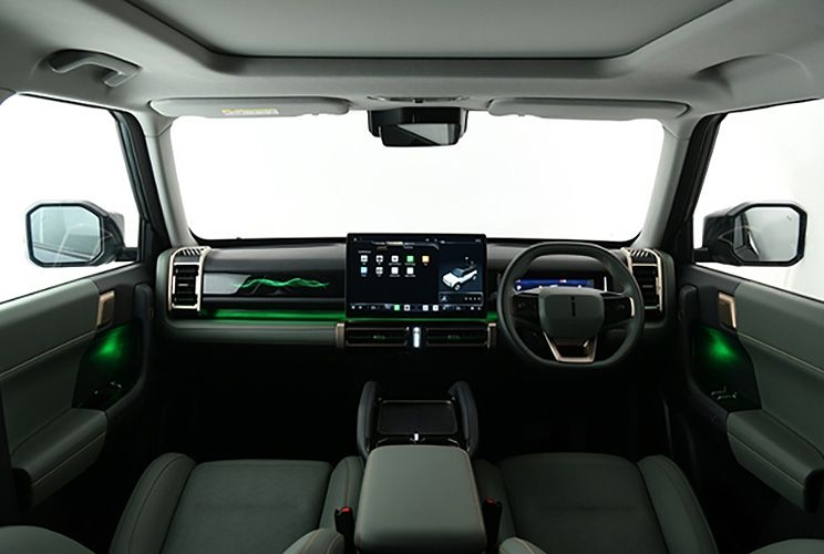 15.6-inch central console touchscreen display.